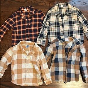 Four 4T boys button up shirt